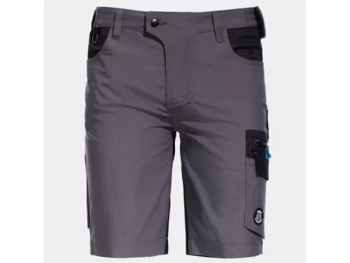 STENSO REVOLT RIPSTOP STRETCH férfi sztreccs rövid munkanadrág szürke-fekete -58