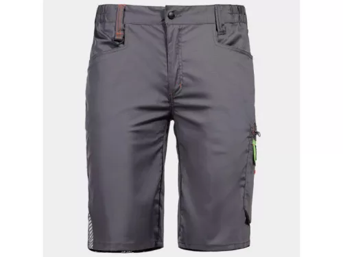 STENSO PRISMA LIGHT STRETCH férfi sztreccs rövid munkanadrág szürke-zöld -44