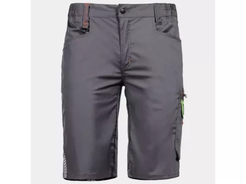 STENSO PRISMA LIGHT STRETCH férfi sztreccs rövid munkanadrág szürke-zöld -52()