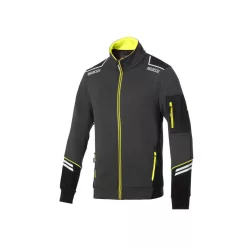 Sparco ALABAMA zipzáros pulóver szürke-sárga -S