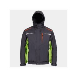 STENSO PRISMA téli munkakabát szürke-zöld M()