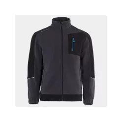   STENSO REVOLT FLEECE polár kabát szürke-fekete-petrolkék XL()