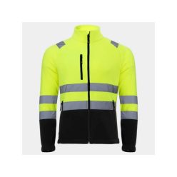   STENSO PRISMA HV FLEECE láthatósági polár kabát sárga-fekete L