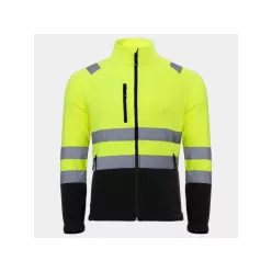   STENSO PRISMA HV FLEECE láthatósági polár kabát sárga-fekete L