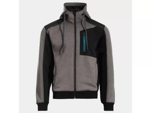 STENSO REVOLT munkapulóver melírozott szürke-fekete 3XL