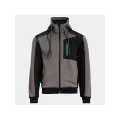 STENSO REVOLT munkapulóver melírozott szürke-fekete M()