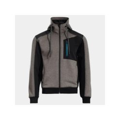 STENSO REVOLT munkapulóver melírozott szürke-fekete S()