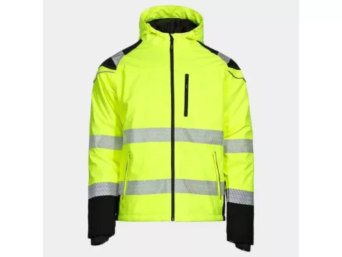 Stenso prisma hv láthatósági softshell kabát sárga 3xL stenso munkavédelmi ruházat – munkavédelem