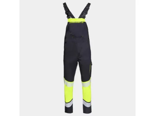 STENSO PRIMO HV LIGHT STRETCH láthatósági könnyű stretch kantáros munkanadrág sárga-fekete 50
