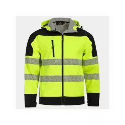 STENSO NOBEL PRO 2.0 HV softshell kabát fekete-sárga -XS