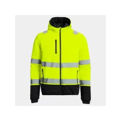 Stenso reef pad hv bélelt softshell láthatósági munkakabát sárga xl stenso munkavédelmi ruházat – munkavédelem