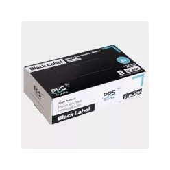   STENSO PPS NITRILE BLACK PF nitril kesztyű púdermentes fekte -M