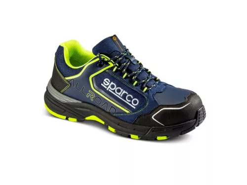 Sparco allroad sochi esd S3S SR FO HRO munkavédelmi cipő középkék-fluo sárga 41 – munkavédelmi lábbeli