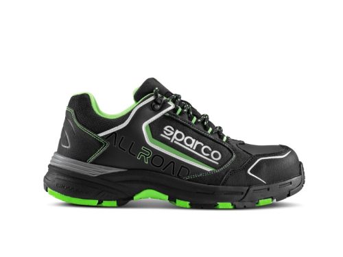 SPARCO ALLROAD BAKU ESD S3S SR FO HRO munkavédelmi cipő fekete-fluo zöld 41()