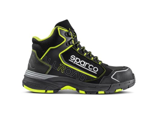 SPARCO ALLROAD H MOTEGI ESD S3S SR FO HRO munkavédelmi bakancs fekete-fluo sárga 39()