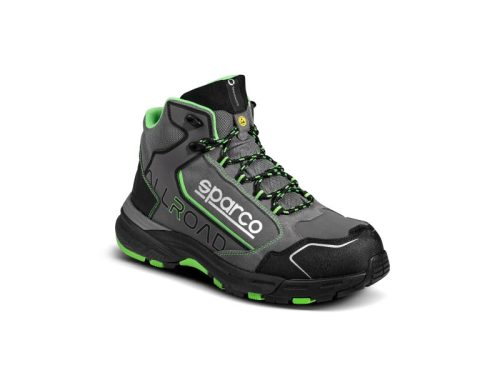 SPARCO ALLROAD-H LEAP ESD S3S SR FO HRO munkavédelmi bakancs szürke-zöld 43()