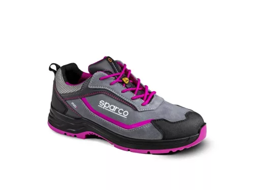 Sparco indy danica esd S3S SR FO lg női védőcipő szürke-fuxia 36