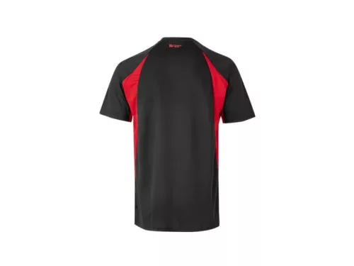 VELILLA kéttónosú technikai póló fekete-lime zöld -XL