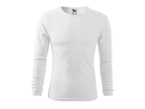 MALFINI Fit-T LS férfi hosszú ujjú póló fehér -2XL