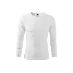 MALFINI Fit-T LS férfi hosszú ujjú póló fehér -3XL