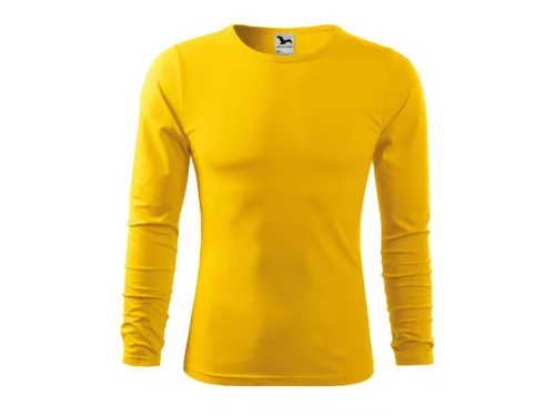 MALFINI Fit-T LS férfi hosszú ujjú póló sárga -M