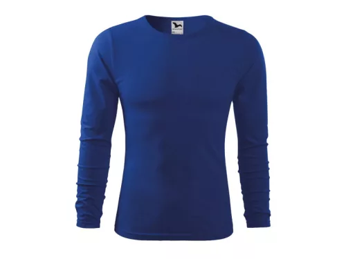 MALFINI Fit-T LS férfi hosszú ujjú póló királykék -S