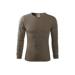 MALFINI Fit-T LS férfi hosszú ujjú póló katonazöld -L