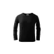 MALFINI Fit-T LS gyerek hosszú ujjú póló fekete -122 cm/6 éves