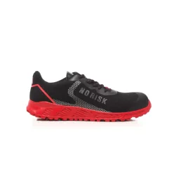 NO RISK RED SPIDER S3 SRC ESD védőcipő fekete-piros -37()