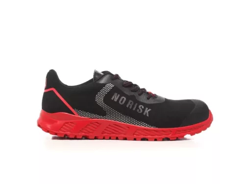 No risk red spider S3 SRC esd védőcipő fekete-piros -43 – munkavédelmi lábvédelem – Joszerszam.com
