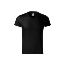 MALFINI SLIM FIT V-neck férfi póló fekete -2XL