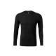 MALFINI MERINO RISE LS hosszú ujjú férfi póló fekete -M