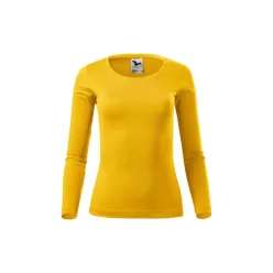 MALFINI FIT-T LS női hosszú ujjú póló sárga -M