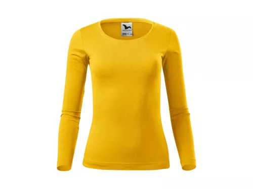MALFINI FIT-T LS női hosszú ujjú póló sárga -M