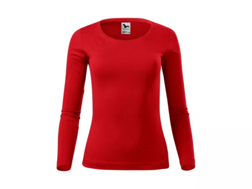 MALFINI FIT-T LS női hosszú ujjú póló piros -S