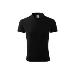 MALFINI PIQUE férfi galléros póló fekete -XL