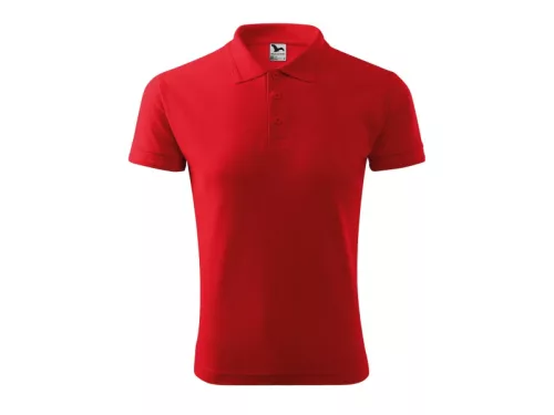 MALFINI PIQUE férfi galléros póló piros -2XL