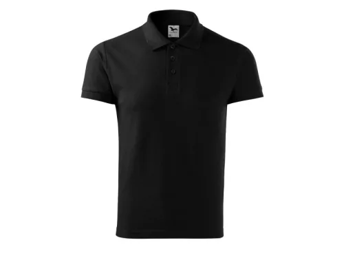 MALFINI COTTON férfi galléros póló fekete -2XL