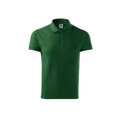 MALFINI COTTON férfi galléros póló üvegzöld -2XL