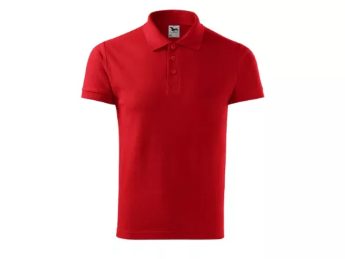 MALFINI COTTON férfi galléros póló piros -XL
