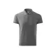 MALFINI COTTON férfi galléros póló sötétszürke melírozott -2XL
