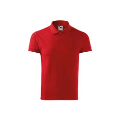 MALFINI COTTON HEAVY férfi galléros póló piros -S
