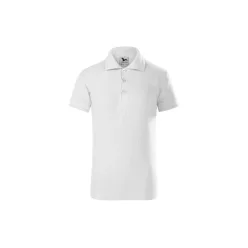 MALFINI PIQUE gyerek galléros póló fehér -134 cm/8 éves