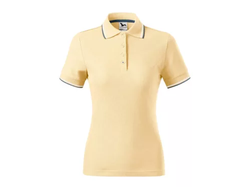 MALFINI FOCUS női galléros póló bourbon vanilla -S