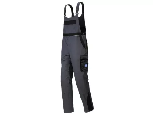 BURGIA IMAGE kantáros munkanadrág 245g/m2 antracit-fekete -48