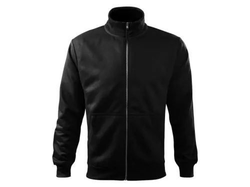 MALFINI ADVENTURE férfi cipzáras pulóver fekete -3XL