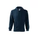MALFINI TRENDY ZIPPER férfi kapucnis pulóver tengerészkék -3XL