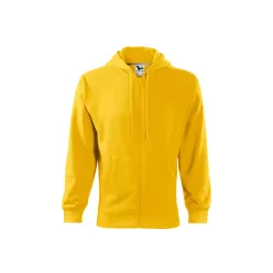 MALFINI TRENDY ZIPPER férfi kapucnis pulóver sárga -M