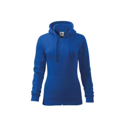   MALFINI TRENDY ZIPPER női kapucnis pulóver királykék -2XL