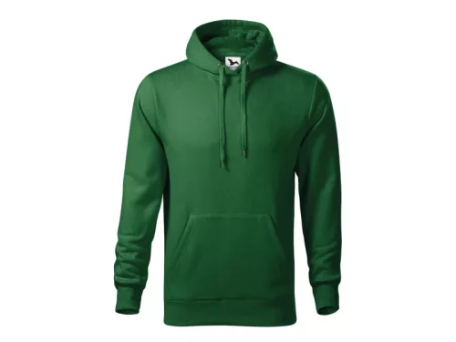 MALFINI CAPE férfi kapucnis hosszú ujjú pulóver üvegzöld -3XL